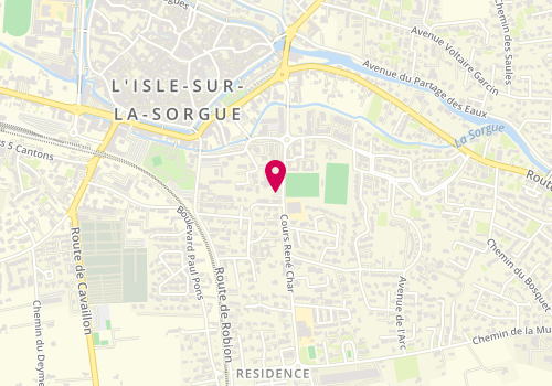 Plan de VERNE Laura, 360 Cours René Char, 84800 L'Isle-sur-la-Sorgue