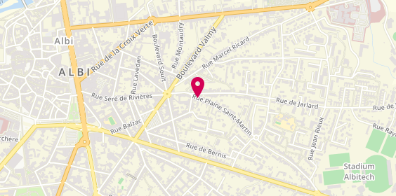 Plan de GAYRAL Sandrine, 10 Rue Plaine Saint Martin, 81000 Albi