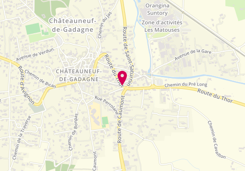Plan de GUEIT Coline, 564 A Route du Thor, 84470 Châteauneuf-de-Gadagne