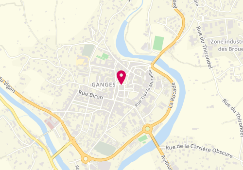 Plan de OROZCO-GICQUIAU Pascale, 12 Avenue des Anciens Combattants, 34190 Ganges