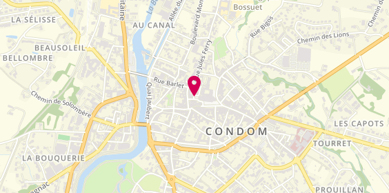 Plan de DE LANGALERIE-MARCILLAC Odile, Place Bossuet, 32100 Condom
