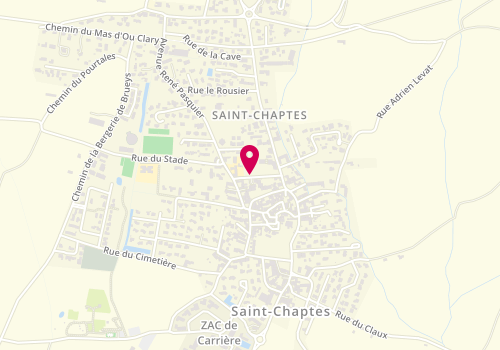 Plan de BRES Damien, Avenue du Champ de Foire, 30190 Saint-Chaptes