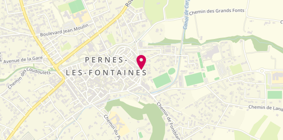 Plan de AULAGNER DESSEROUER Muriel, 106 A Cours République, 84210 Pernes-les-Fontaines