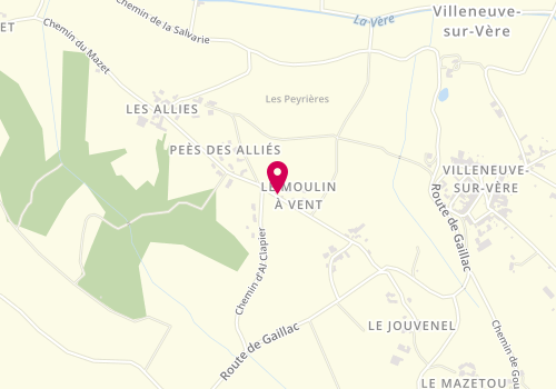 Plan de CANIVENQ Christian, 36 Chemin du Mazet, 81130 Villeneuve-sur-Vère