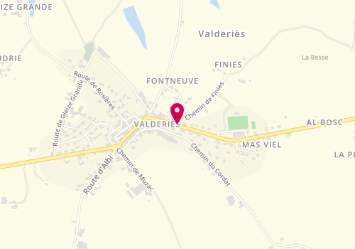 Plan de VANSTRACEELE Arnaud, 1 Route de Valence, 81350 Valderiès