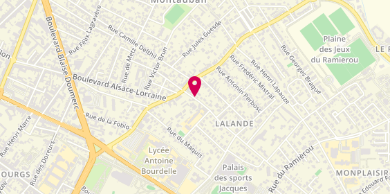 Plan de DRUILHE Pauline, 67 Rue Marcel Guerret, 82000 Montauban