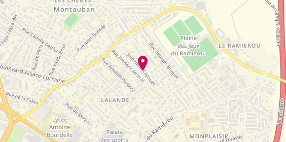 Plan de MESZOLY Laure, 270 Rue Henri Lapauze, 82000 Montauban