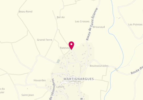 Plan de MARRO Nathalie, 119 Chemin des Croses, 30360 Martignargues