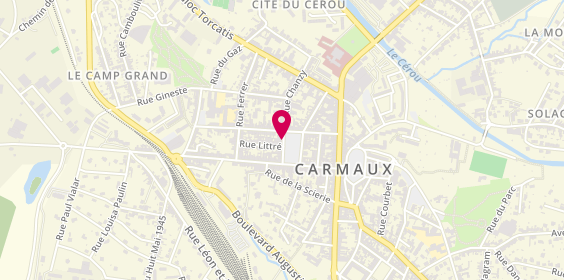 Plan de BOYER FREZOULS Carole, 15 Place Jean Jaures, 81400 Carmaux