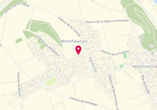 Plan de IRELLI Murielle, 7 Chemin de Montlezon, 30150 Montfaucon