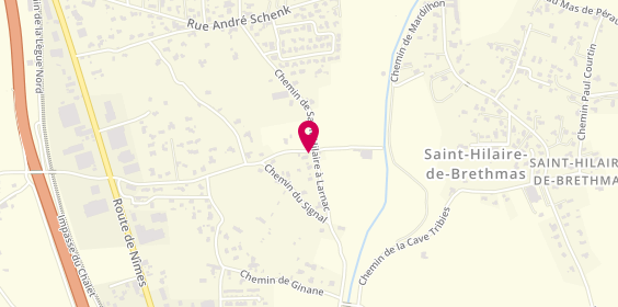 Plan de AGNIEL Laurence, 1320 Chemin d'Anduze A Uzes, 30560 Saint-Hilaire-de-Brethmas
