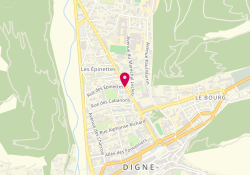 Plan de CIMBOLINI Grégory, 43 Boulevard Victor Hugo, 04000 Digne-les-Bains