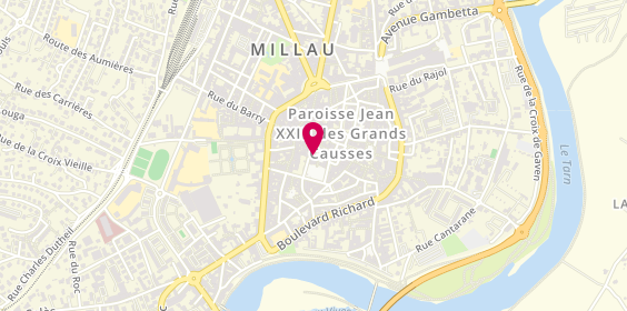 Plan de DUMAS Hélène, 50 Place des Consuls, 12100 Millau