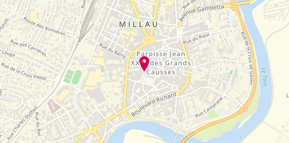 Plan de Cabinet Julien Claire et Teyssier Christian, 50 Place des Consuls, 12100 Millau