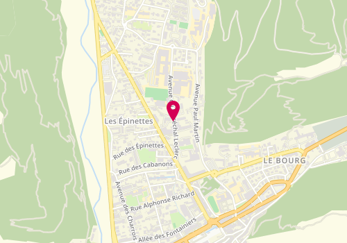 Plan de VALENTIN Laurence, 11 Avenue du Marechal Leclerc, 04000 Digne-les-Bains