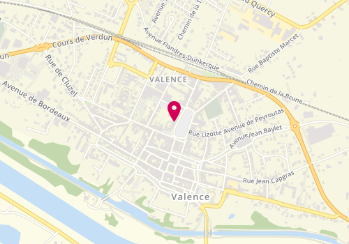 Plan de LALLEMAND Christine, 19 Place Jean Baptiste Chaumeil, 82400 Valence