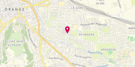 Plan de LAGUIGNER Myriam, 455 Avenue Rue d'Aymard, 84100 Orange