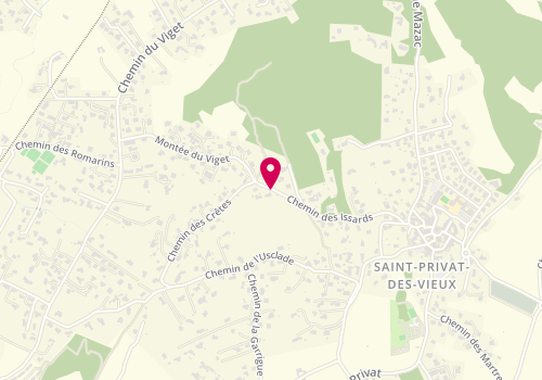 Plan de VEAU Cathy, 40 Chemin des Issards, 30340 Saint-Privat-des-Vieux