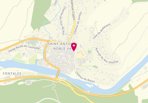 Plan de DIAZ Lucile, 1 Place des Cordeliers, 82140 Saint-Antonin-Noble-Val