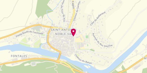 Plan de BERALS Valérie, 1 Place des Cordeliers, 82140 Saint-Antonin-Noble-Val