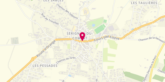 Plan de AUDIBERT Christele, 1 Cours Joel Estève, 84830 Sérignan-du-Comtat