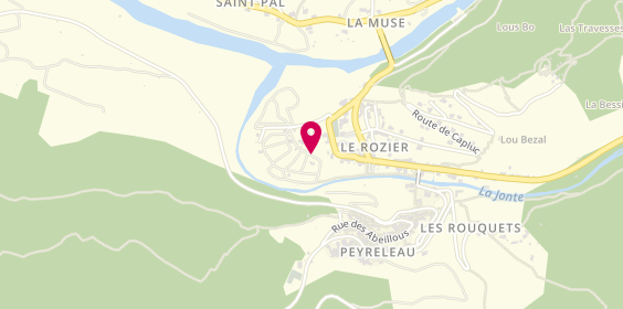 Plan de GINESTE-GUIBAL Marie Pierre, Chemin de Brouillet, 48150 Le Rozier