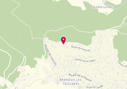 Plan de PANTEL Priscilla, 216 Route de l'Arenas, 30110 Branoux-les-Taillades
