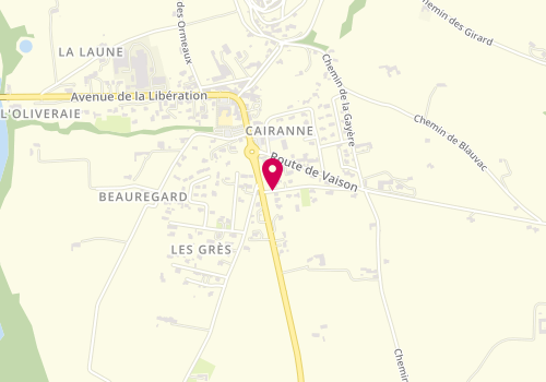 Plan de HUERNE Françoise, 10 Chemin de la Regie, 84290 Cairanne