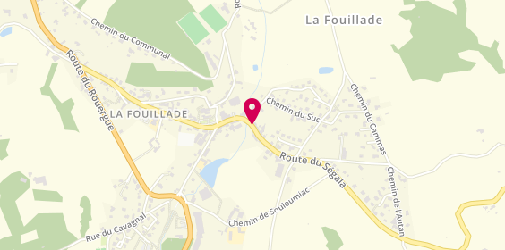 Plan de VERDIER Cindy, 11 Route du Segala, 12270 La Fouillade