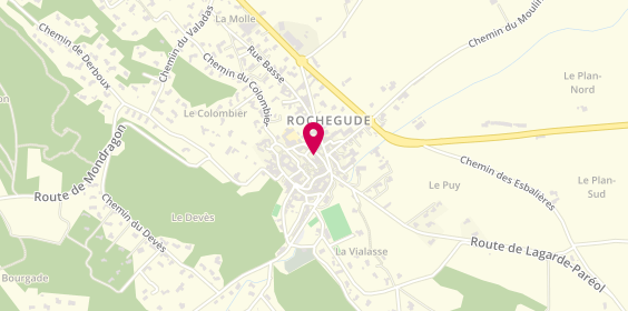 Plan de AUBERT Stéphanie, 69 Cours du Vieux Village, 26790 Rochegude