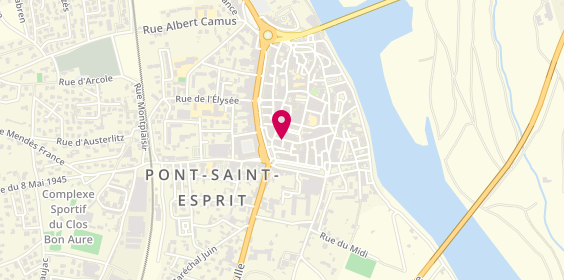 Plan de DELAPLACETTE Charlyne, 10 Rue Joliot Curie, 30130 Pont-Saint-Esprit