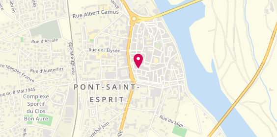 Plan de LE ROUX Corinne, 2 Rue Pierre Taillant, 30130 Pont-Saint-Esprit