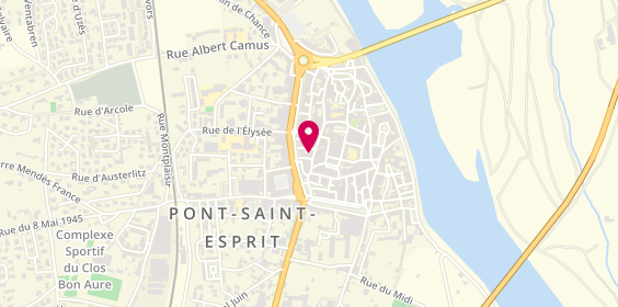 Plan de ZABE Pascale, 2 Place de la Borne, 30130 Pont-Saint-Esprit