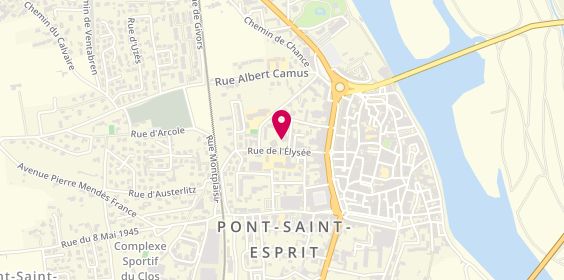 Plan de BOUILLOT Magali, 296 Rue de l'Elysee, 30130 Pont-Saint-Esprit