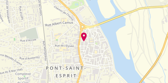 Plan de GANGLOFF Julie, 21 Rue des Quatres Coins, 30130 Pont-Saint-Esprit
