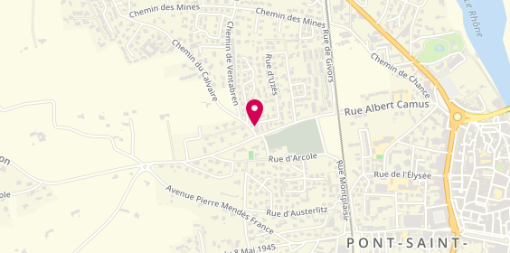 Plan de BONIN Pierre, 673 Rue d'Uzes, 30130 Pont-Saint-Esprit