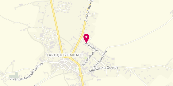Plan de AUBRY Sandrine, 20 Rue Jasmin, 47340 Laroque-Timbaut