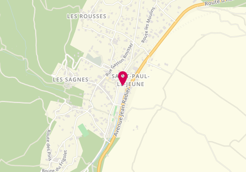 Plan de HANNEDOUCHE-CIAIS Magali, Place de la Gare, 07460 Saint-Paul-le-Jeune