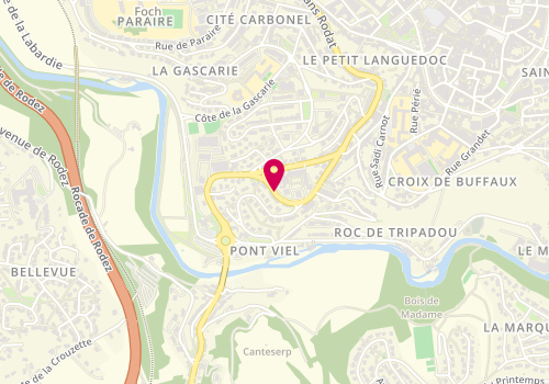 Plan de VALERY-LADIRAT Magali, 65 Avenue de Toulouse, 12000 Rodez