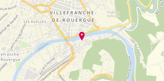 Plan de BOULOC Valentin, 8 Quai du Temple, 12200 Villefranche-de-Rouergue