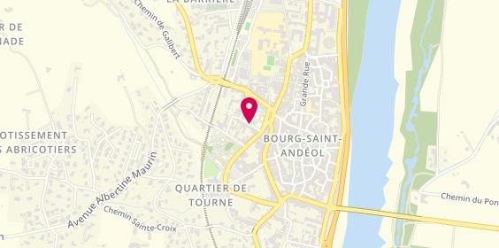 Plan de CARLIER Anne, 13 Place du Champ de Mars, 07700 Bourg-Saint-Andéol