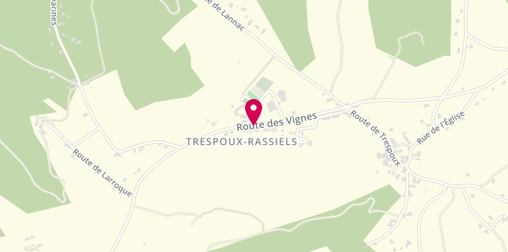 Plan de DAUDRIX Patricia, 3135 Route des Vignes, 46090 Trespoux-Rassiels