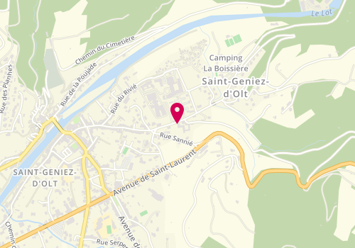 Plan de COURTIAL Sylvie, Route de la Cascade, 12130 Saint-Geniez-d'Olt-et-d'Aubrac