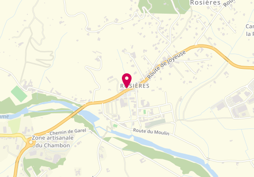 Plan de MALY Odile, 536 Route de Joyeuse, 07260 Rosières