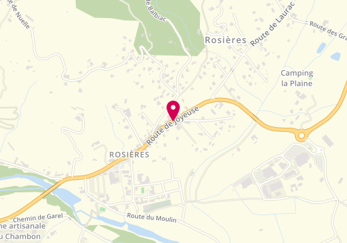 Plan de MICHEL Laurence, 215 Route de Joyeuse, 07260 Rosières