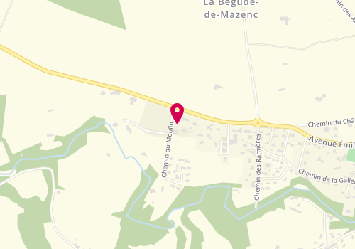 Plan de MAZOUARD Brigitte, 25 Zone Activite Boulagne, 26160 La Bégude-de-Mazenc