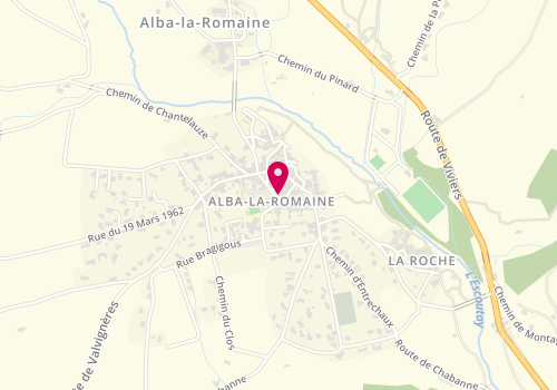 Plan de ROBIN Mireille, 101 Rue du Barry, 07400 Alba-la-Romaine