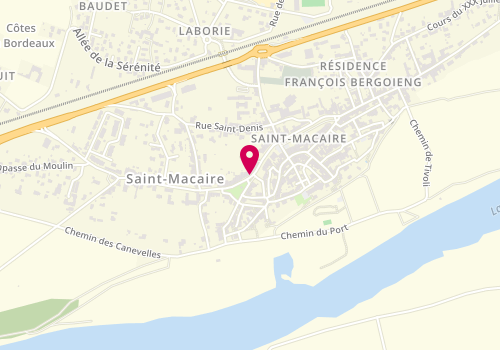 Plan de MARGUILLARD Yoann, 2 Place Tourny, 33490 Saint-Macaire