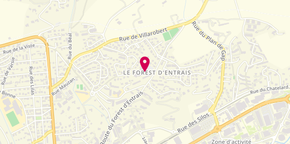 Plan de MONGILARDI Laetitia, 27 Rue du Forest d'Entrais, 05000 Gap