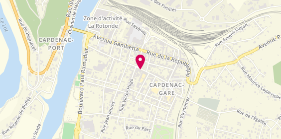 Plan de MARCOULY Céline, 14 Rue Carnot, 12700 Capdenac-Gare